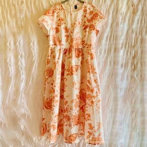 Shein floral and paisley print dress